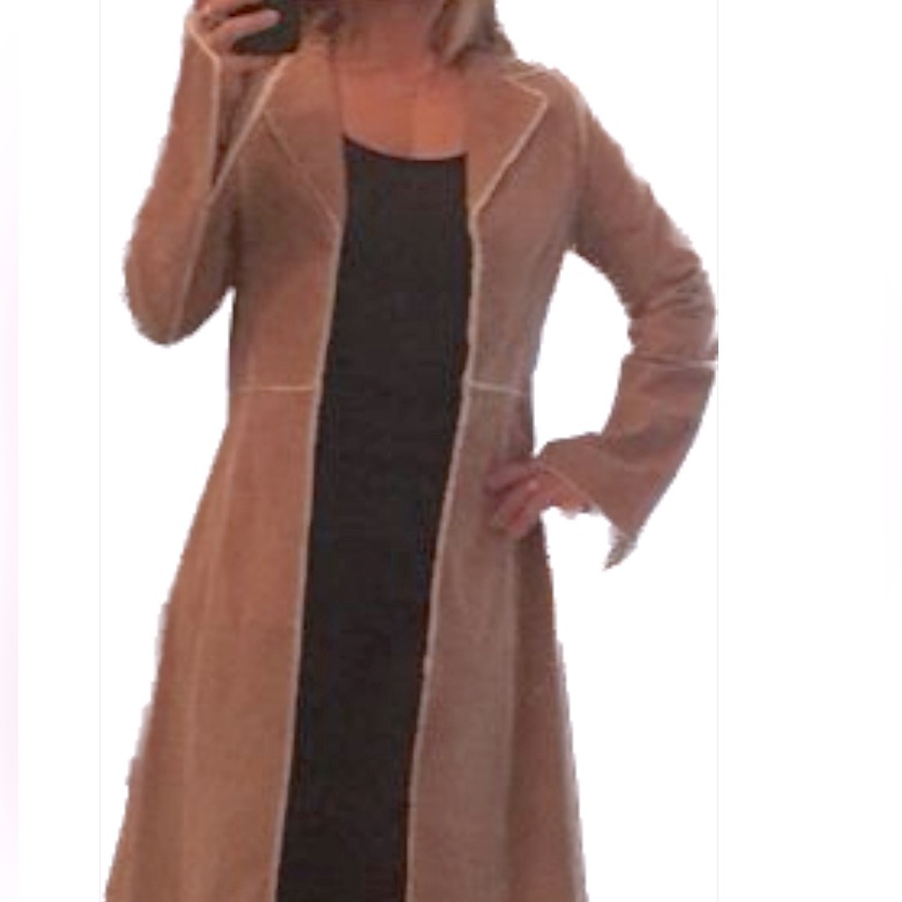 Vintage Arden B Suede Camel Coat